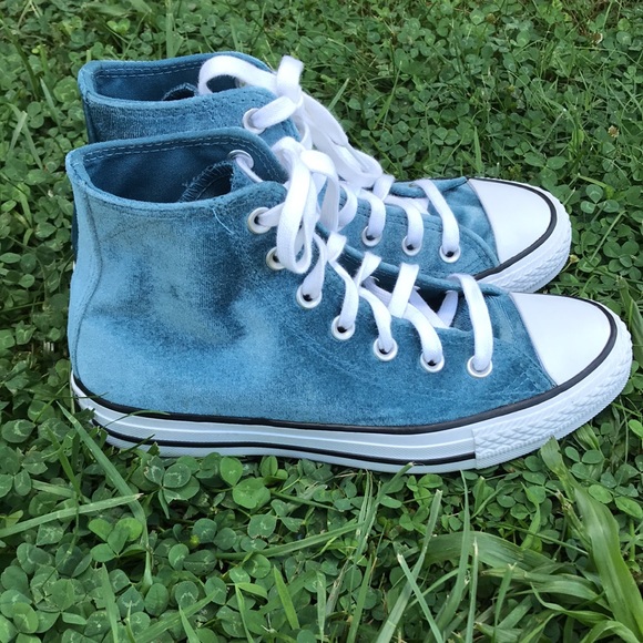 Converse Shoes - Converse All Star 6.5 rare Blue velvet